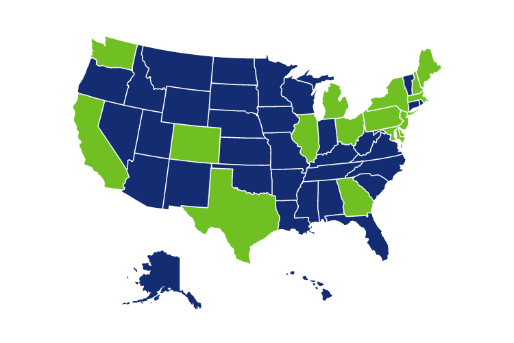States served by Comparison Junction